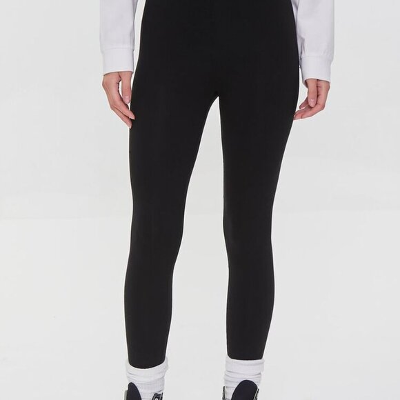 NEW Forever 21 black leggings - Picture 3 of 4